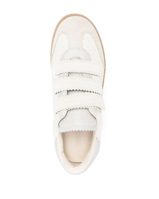 Isabel Marant White Beth Low Top Sneakers