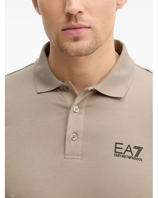 EA7 Natural Core Identity Polo Shirt for men