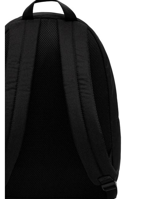 EA7 Black Logo-Print Backpack