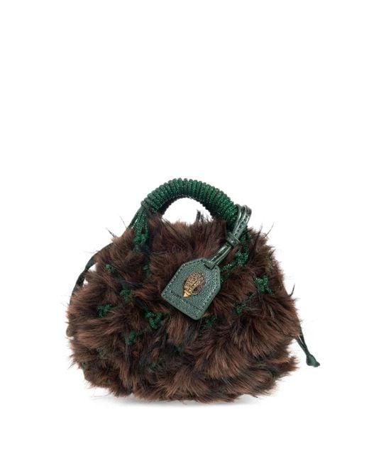 Kurt Geiger Black Small Macramé Tote Bag
