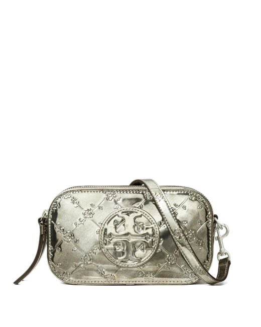 Tory Burch Gray Mini Miller Cross Body Bag