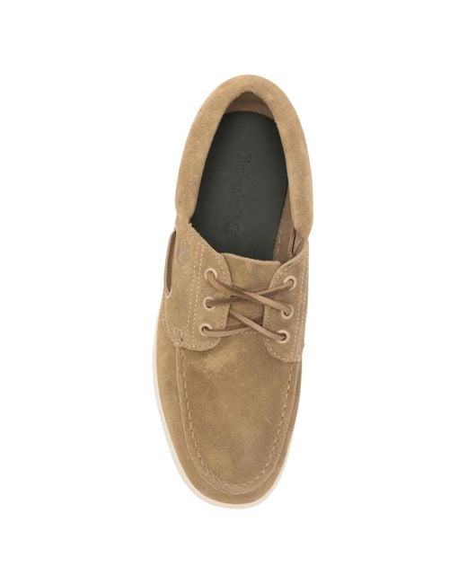 Timberland White Portofino Pier Lace-Up Boat Shoes for men