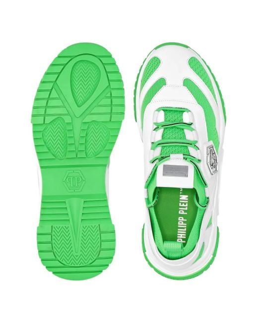 Philipp Plein Green Predator Sneakers