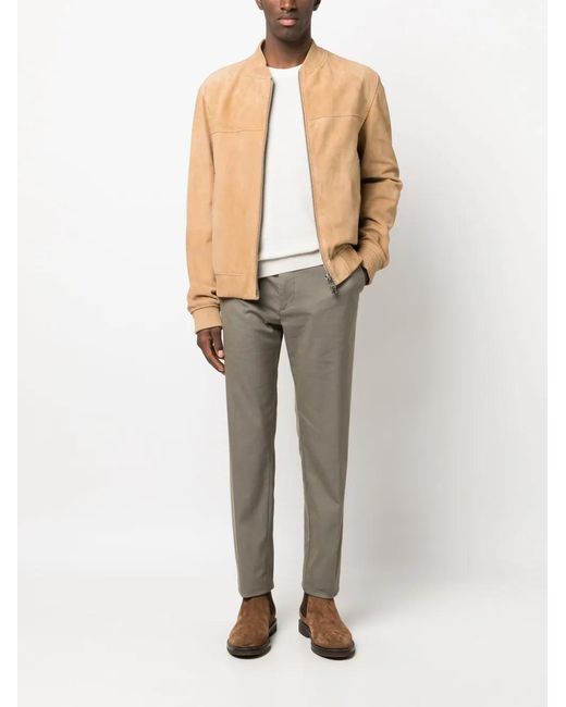 Boss White Logo-Embroidered Cotton Jumper for men