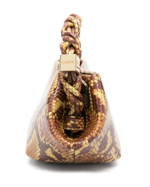 Ganni Metallic Mini Bou Tote Bag