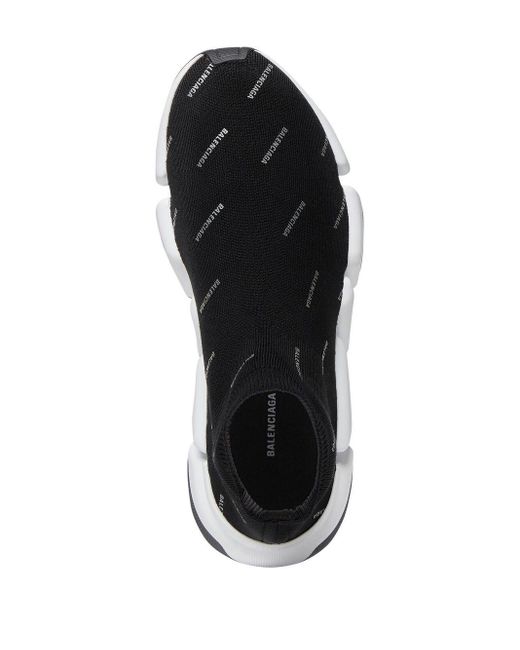 Balenciaga Black Speed 2.0 Logo Sneakers for men