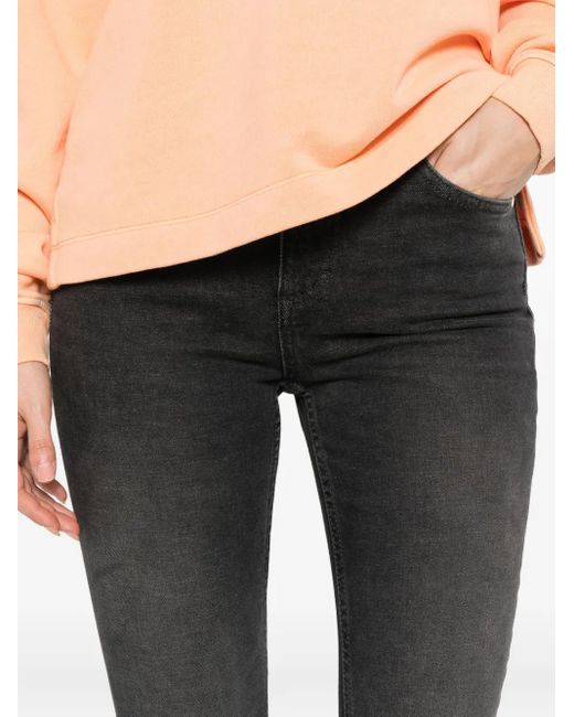 Marc O' Polo Black Stone-Wash Skinny Jeans