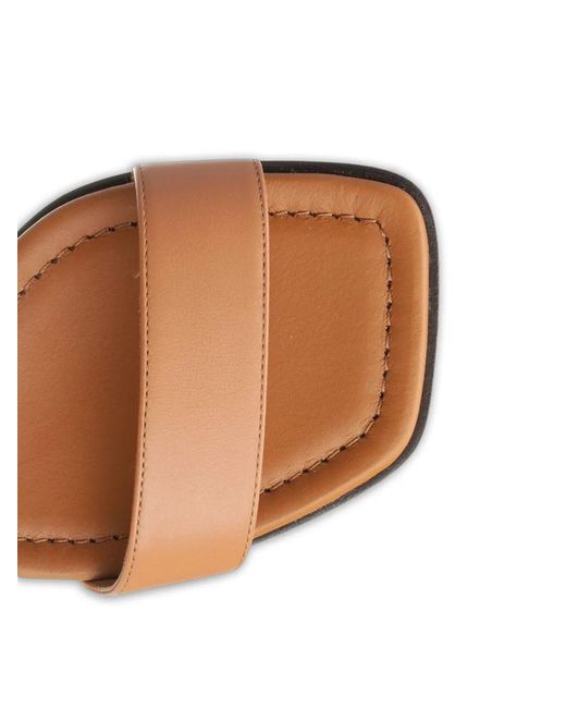 Ferragamo Natural Gancini Leather Sandals