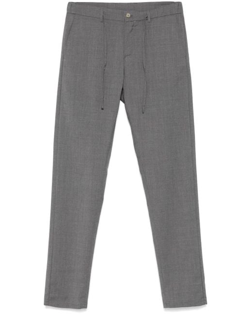 Canali Gray Wool Trousers for men