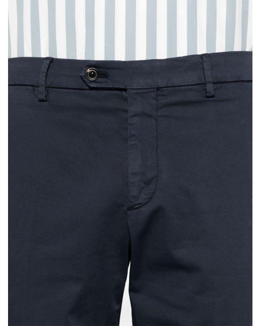 Pantalones chinos ajustados de talle medio Lardini de hombre de color Blue