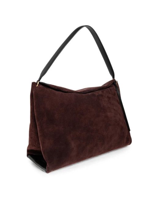 Wandler Purple Penelope Suede Tote Bag
