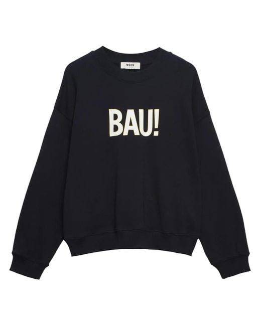 Sudadera estampada MSGM de color Black