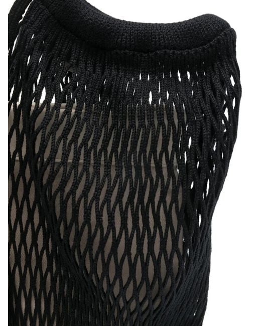Hereu Black Hélene Net Tote Bag