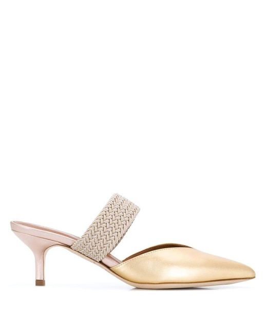 Malone Souliers Leather Maisie Luwolt Mules in Gold (Metallic) - Save ...