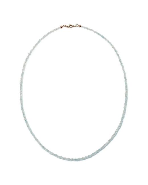 Lizzie Fortunato White Aquamarine Bead Necklace