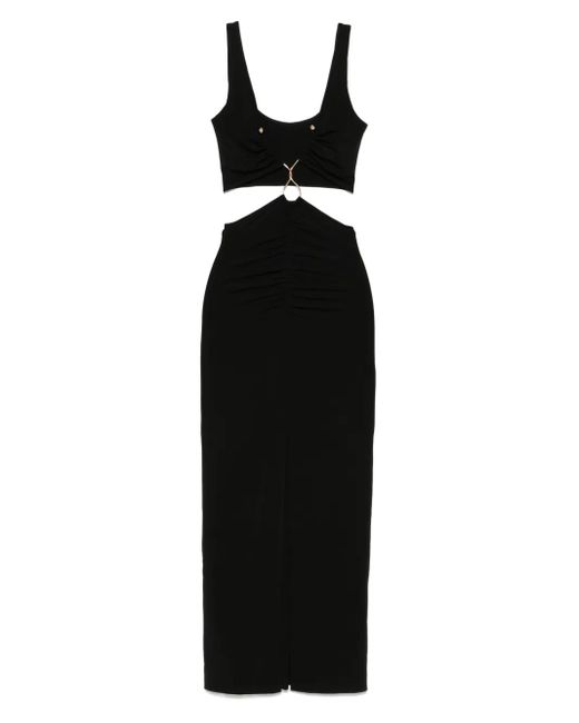 Nissa Black Maxikleid Mit Cut-Out