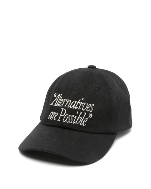 Etudes Studio Black Embroidered Baseball Cap