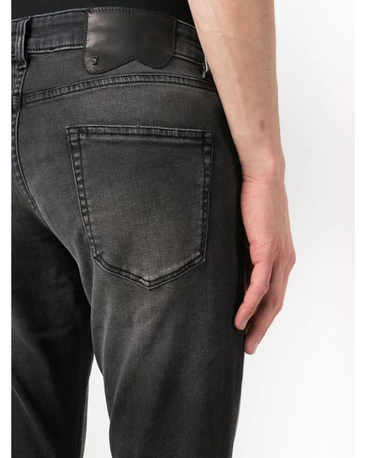 Salvatore Santoro Gray Faded Skinny Jeans for men