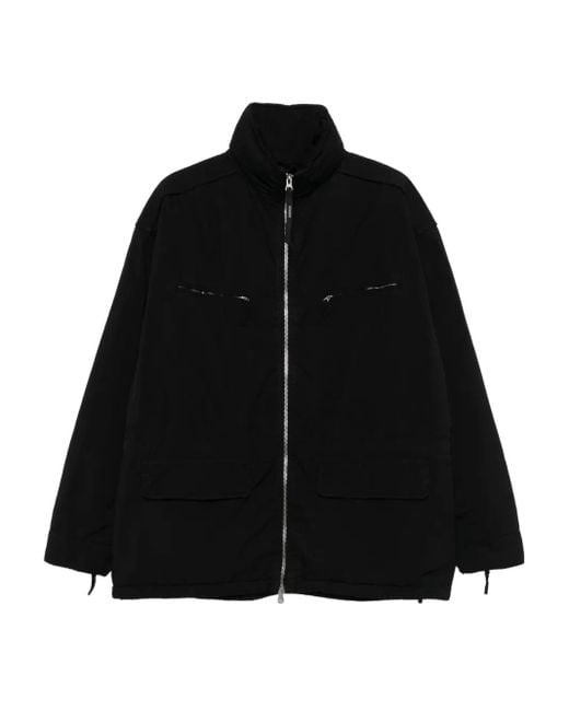 Aspesi Black Zip-Up Jacket for men