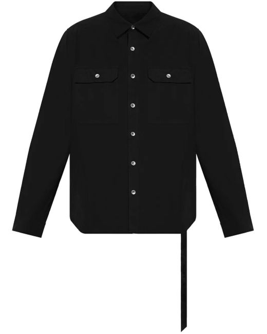 Rick Owens Hemd mit Kordelzug in Black für Herren