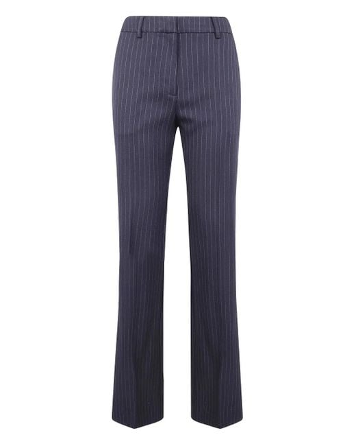 Pantalones a rayas diplomáticas Essentiel Antwerp de color Blue