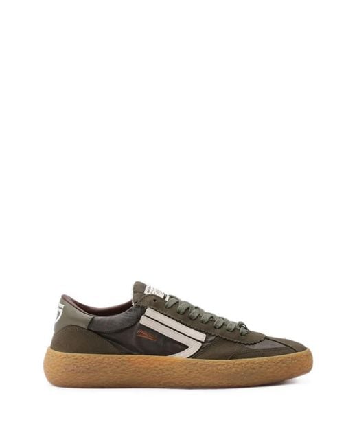 PURAAI Green Waxed-Nylon Sneakers for men