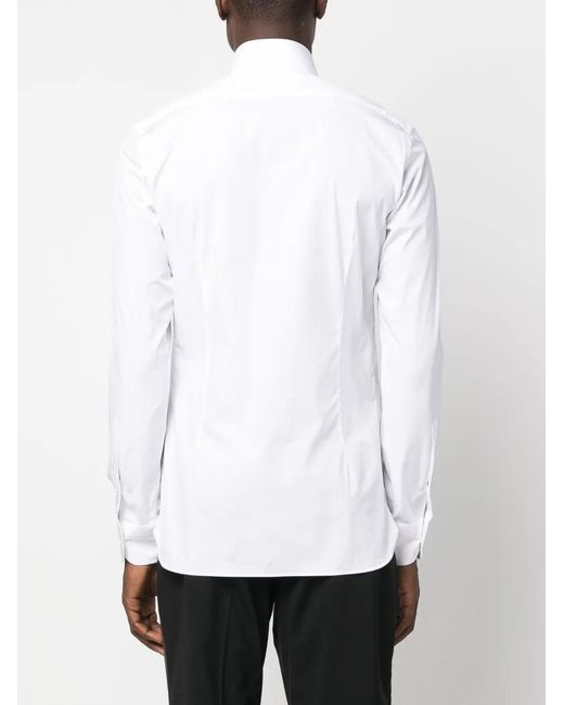 Tom Ford White Slim Fit Poplin Evening Shirt for men