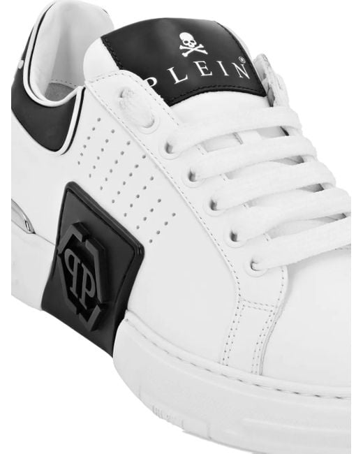 Philipp Plein Metallic Hexagon Panelled Sneakers