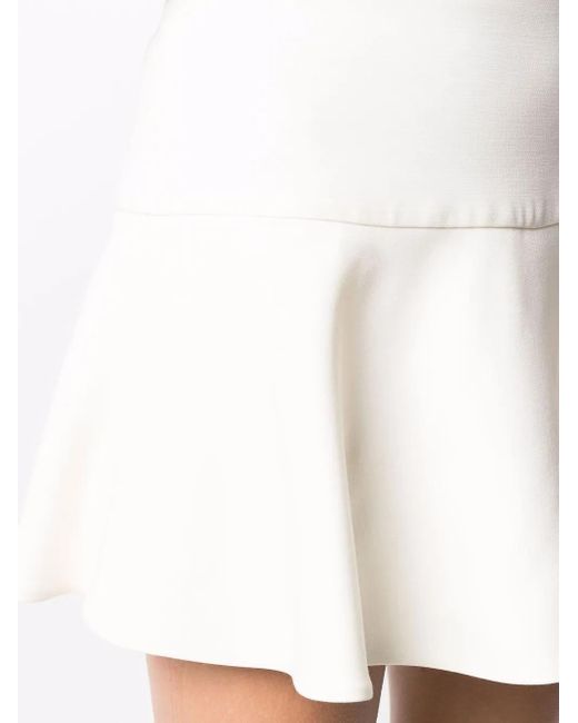 Valentino Garavani White Flared-Effect Mini Skort