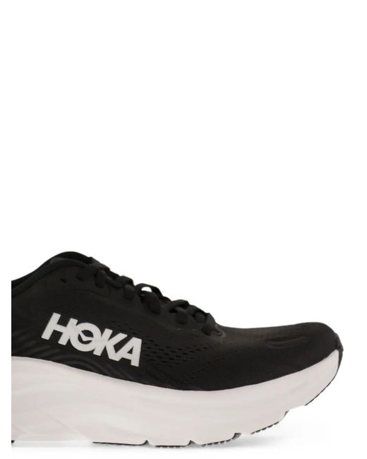 Hoka One One White Clifton 11 Mesh Sneakers