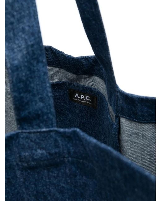 A.P.C. Blue Diane Carpenter Tote Bag