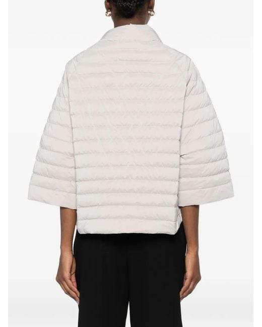 Moorer White Zip Jacket
