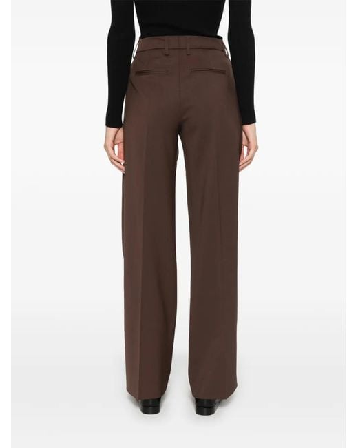 Dondup Brown Pleated Palazzo Pants