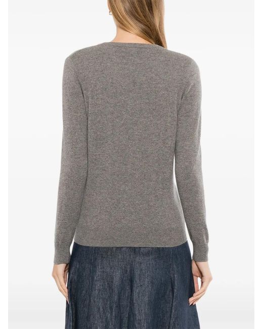 N.Peal Cashmere Gray Evie Sweater