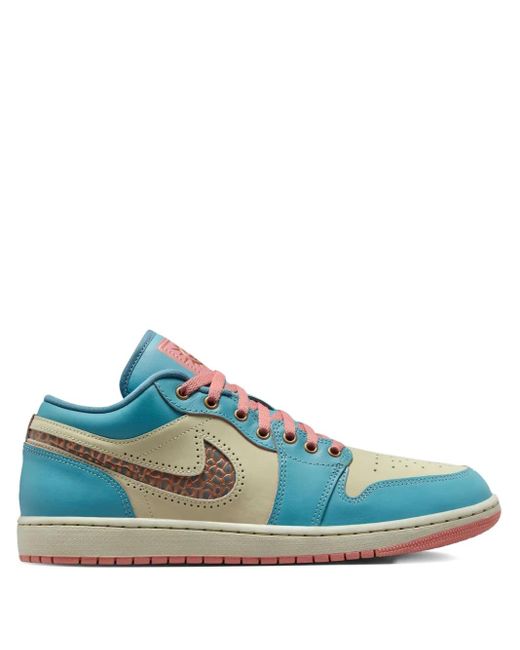 Nike Blue Air 1 Low Lace-Up Sneakers for men