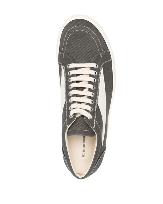 Rick Owens White Vintage Low-Top Leather Sneakers for men