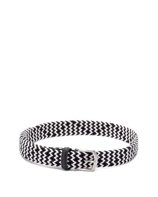 Andersons White Woven Belt for men