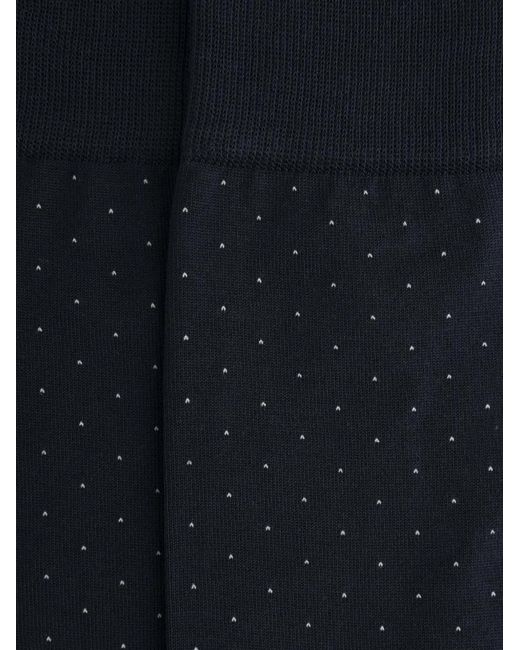 Hackett Black Polka-Dot Socks for men