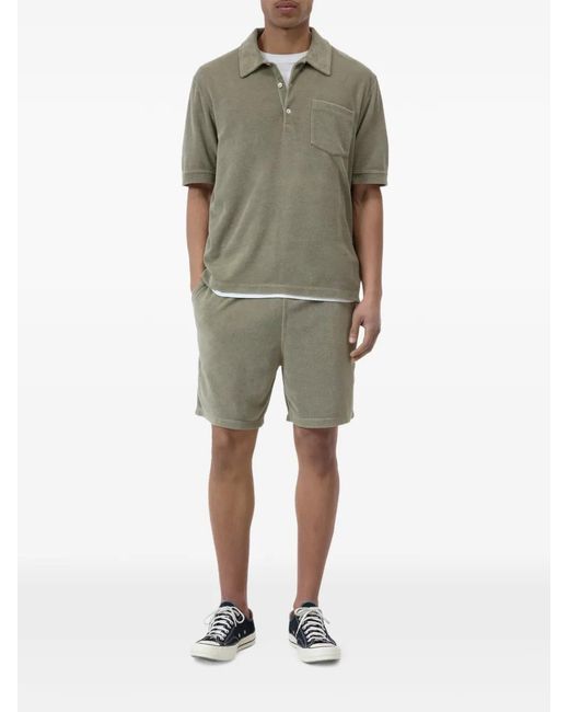 Closed Gray Towelling Patch-Pocket T-Shirt for men