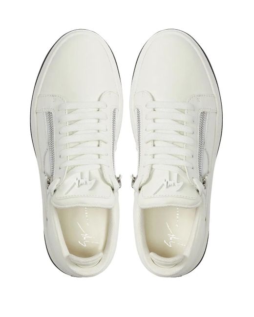 Giuseppe Zanotti ジップディテール スニーカー White