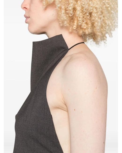 FEDERICO CINA Black Halter-Neck Top
