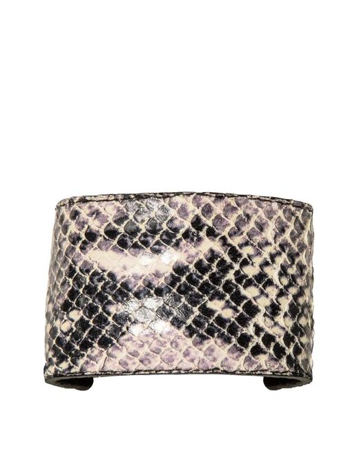 Jennifer Behr Natural Leather-Embossed Pony Wrap