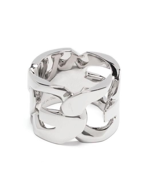 Givenchy Ring Met Gegraveerd Logo in het Gray voor heren