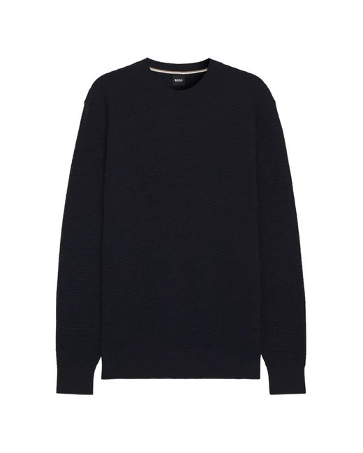 Pull En Coton Boss pour homme en coloris Black