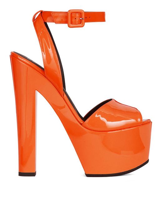 Giuseppe Zanotti Orange Tarifa Platform Sandals