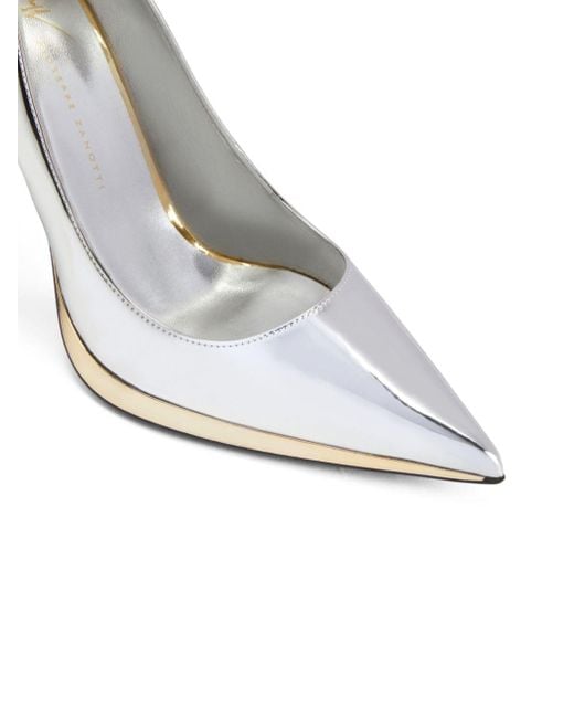 Zapatos de tacón Virgin metalizados Giuseppe Zanotti de color White
