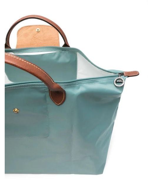 Longchamp Blue Le Pliage L Tote Bag