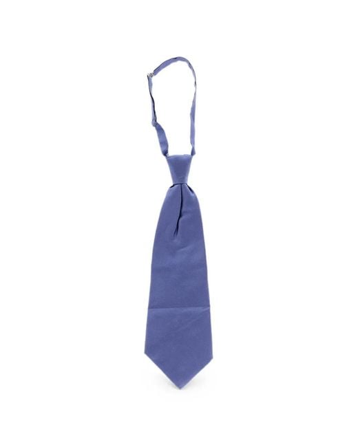 Corneliani Blue Ascot Adjustable Silk Tie for men