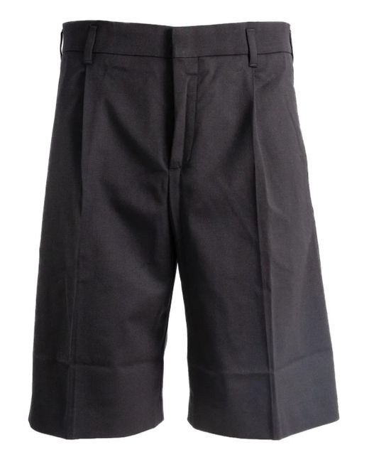 Jacquemus Gray Ovalu Pleated Shorts for men
