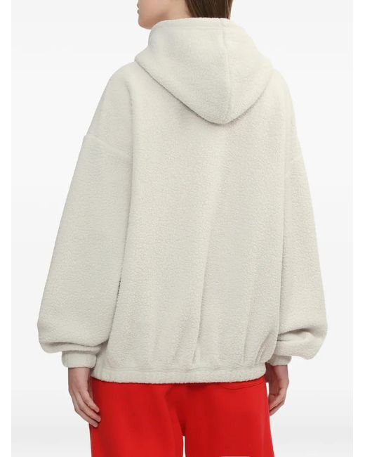A Bathing Ape White Appliqué Hooded Sweater